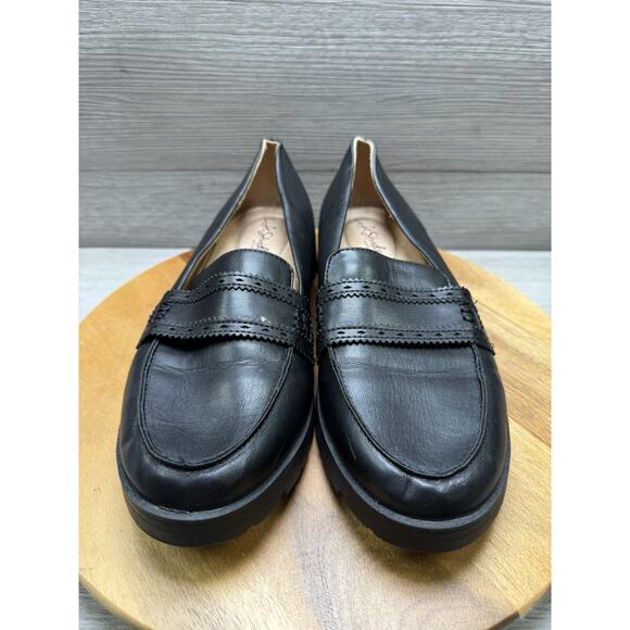 LifeStride London Black Penny Loafers Comfort Soft System Work Shoes Size 9W - Picture 3 of 7